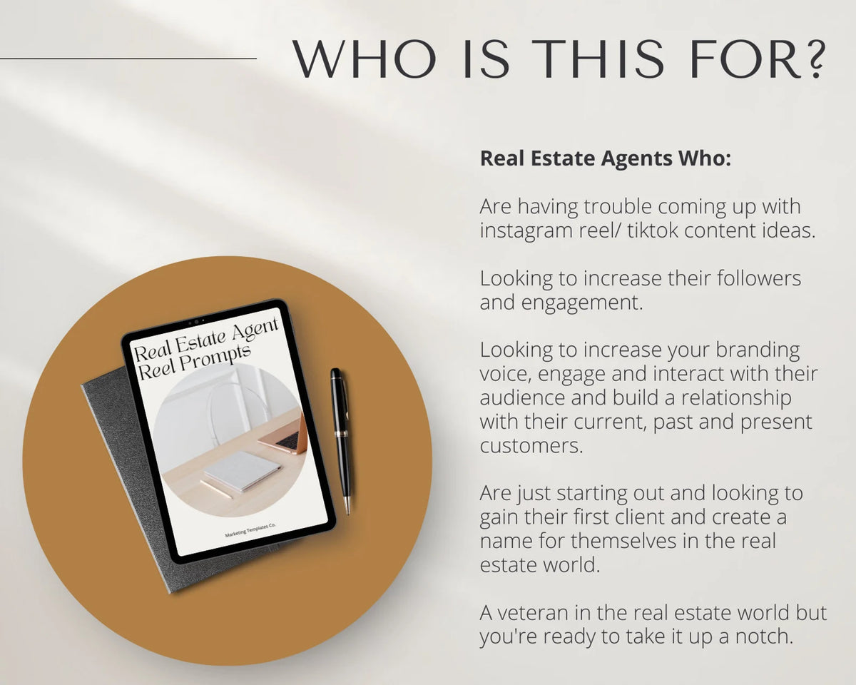 Real Estate Agent Instagram Reel Prompts