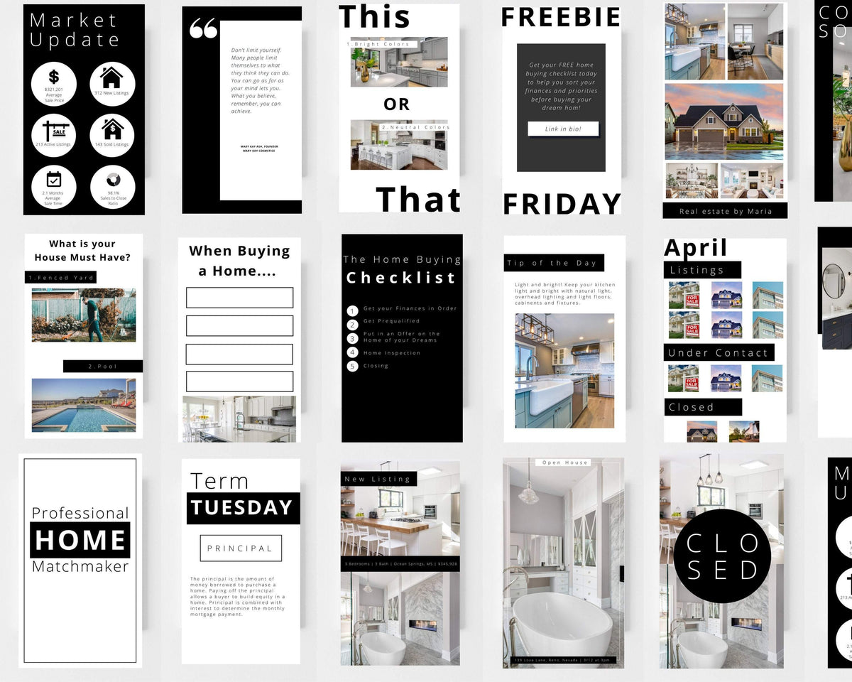 Real Estate Instagram Stories - Real Estate Templates Co