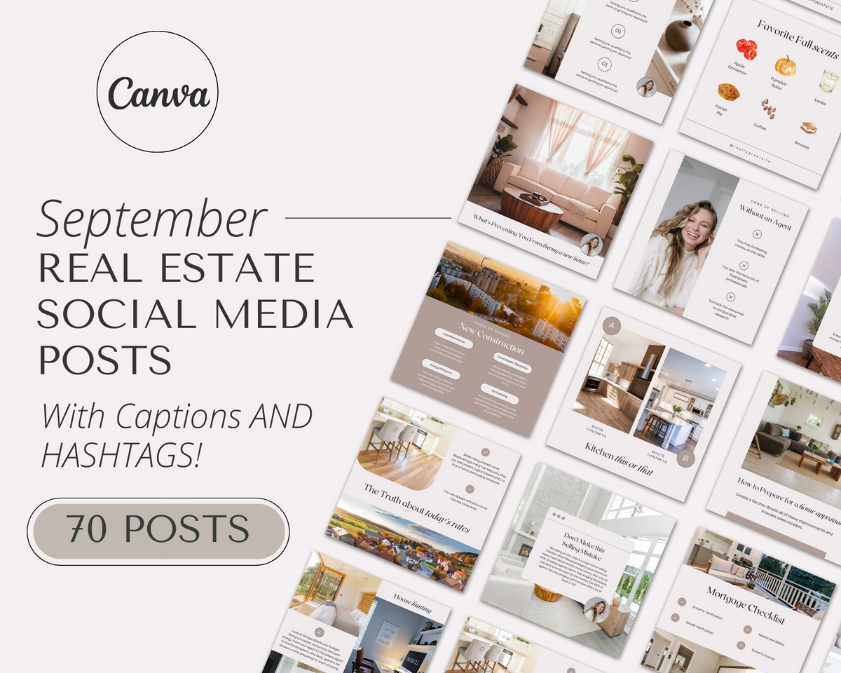 Aesthetic September Post Bundle with Captions