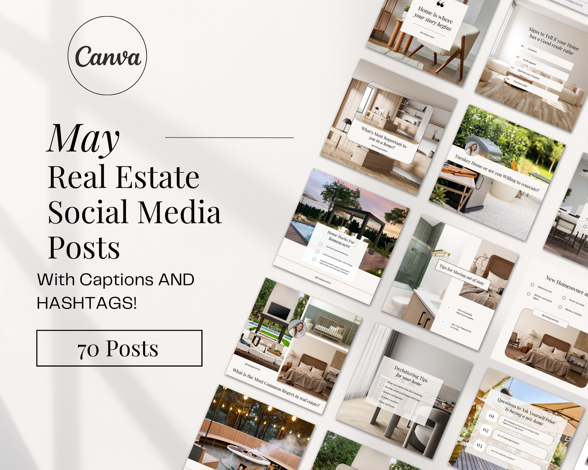 May Real Estate Posts with Captions