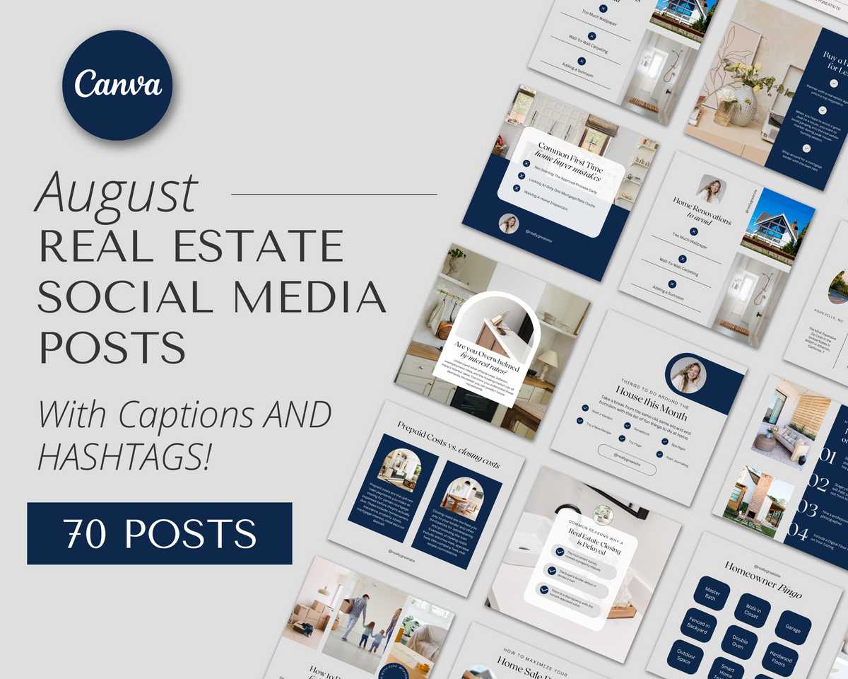 August Real Estate Social Media Posts
