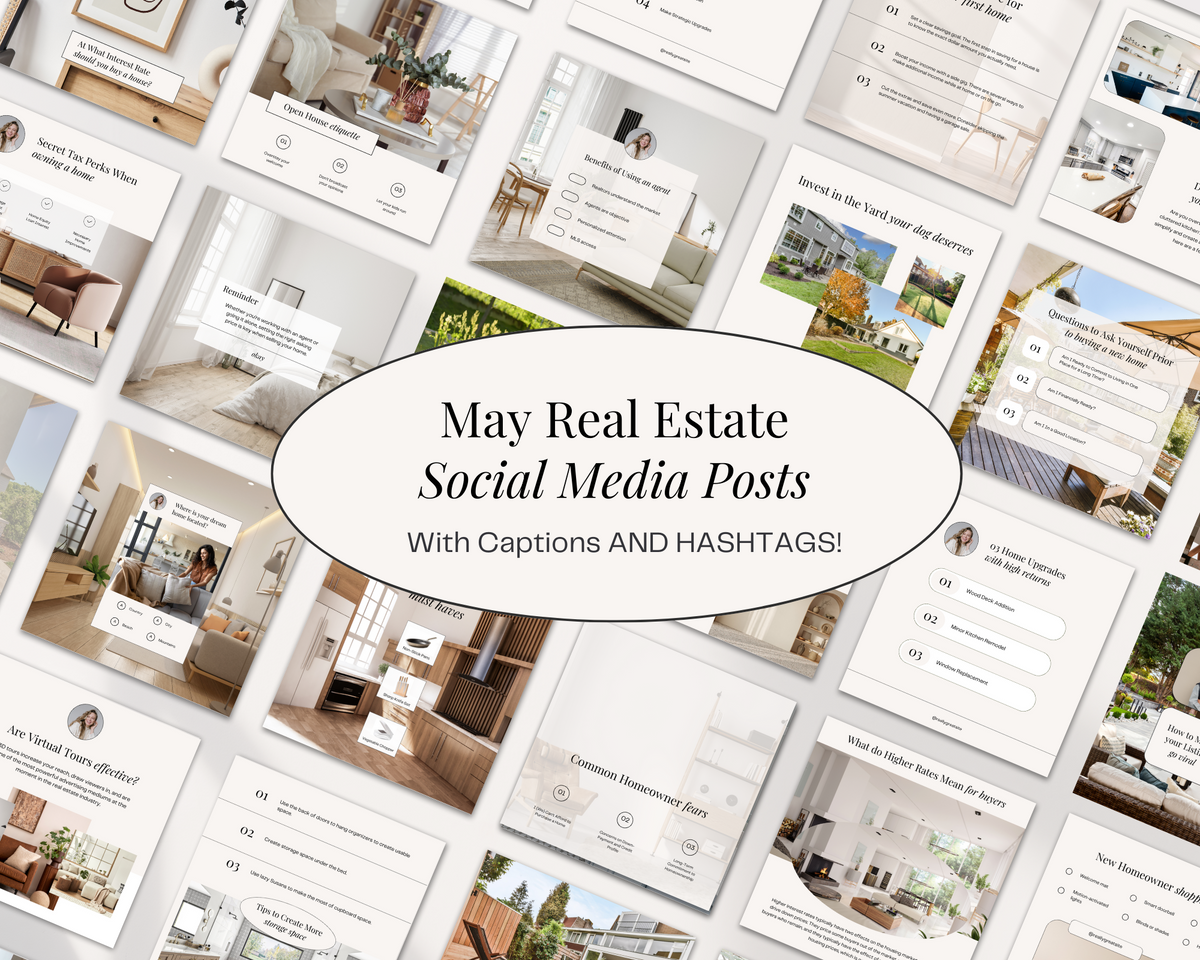 May Real Estate Posts with Captions