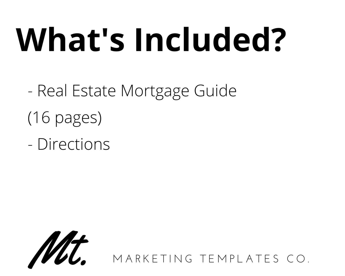Real Estate Mortgage Guide - Real Estate Templates Co