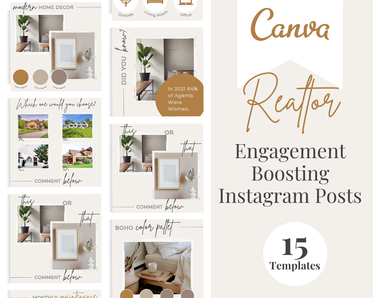 Realtor Engagement Boosting Instagram Postst - Real Estate Templates Co