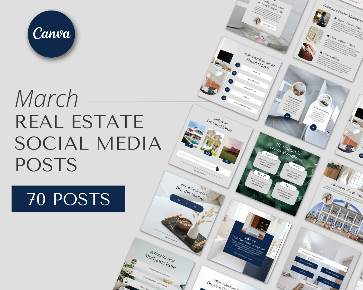 March Real Estate Social Media Posts
