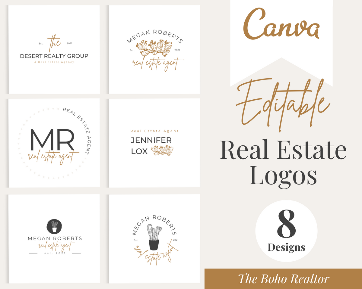 Boho Real Estate Logos - Real Estate Templates Co