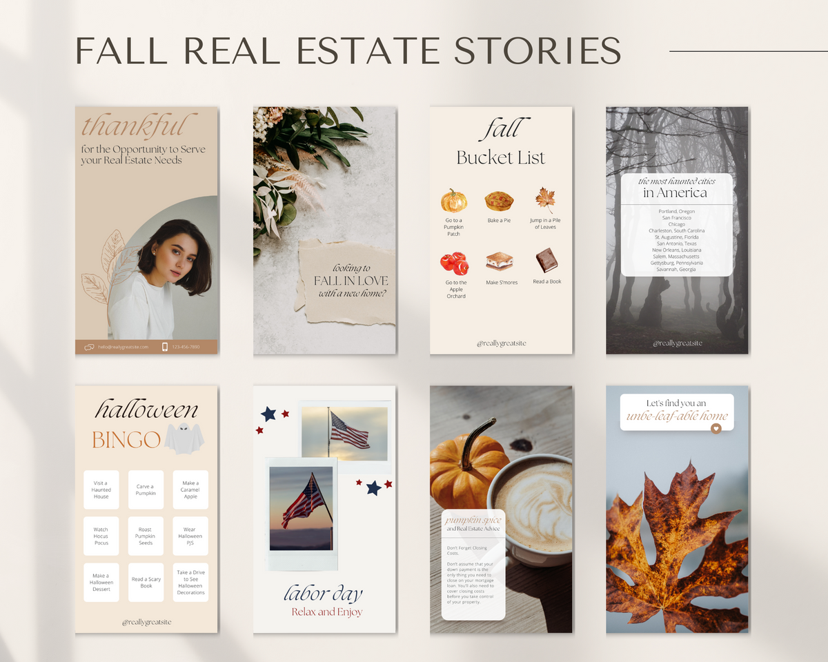 Fall Real Estate Stories Bundle