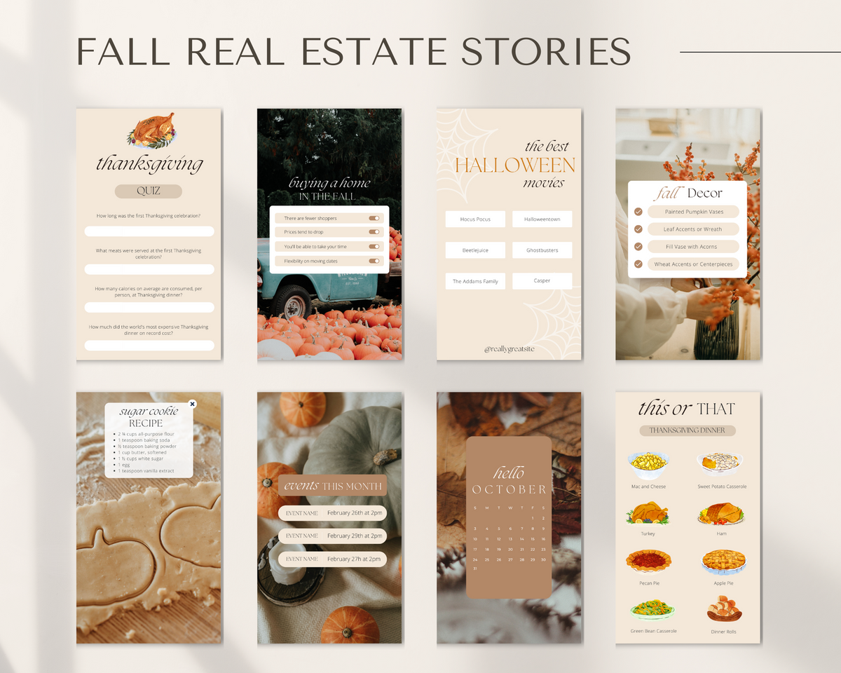 Fall Real Estate Stories Bundle
