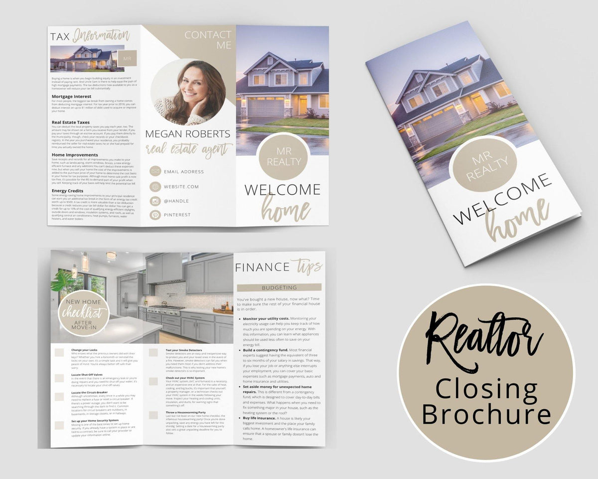 Real Estate Closing Brochure - Real Estate Templates Co