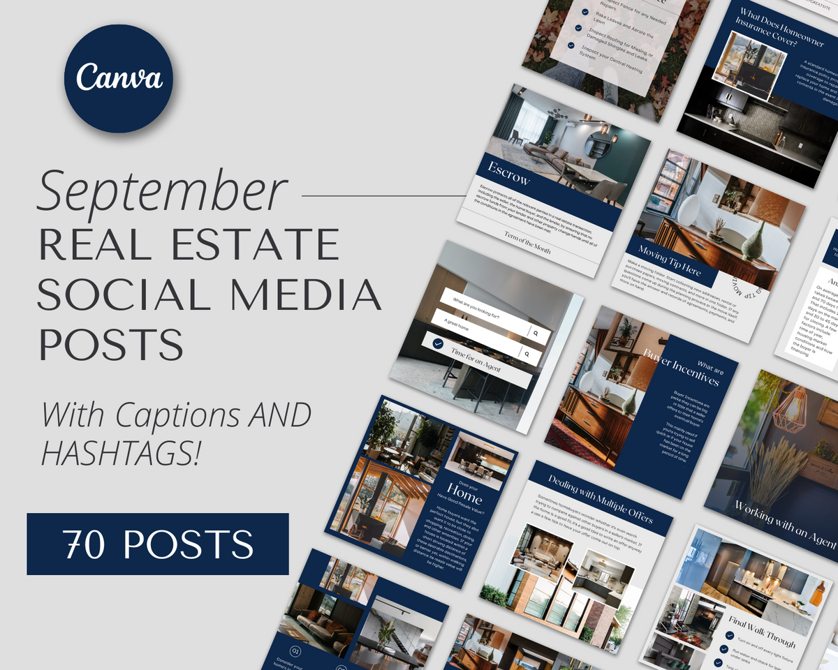 September Social Media Posts with Captions