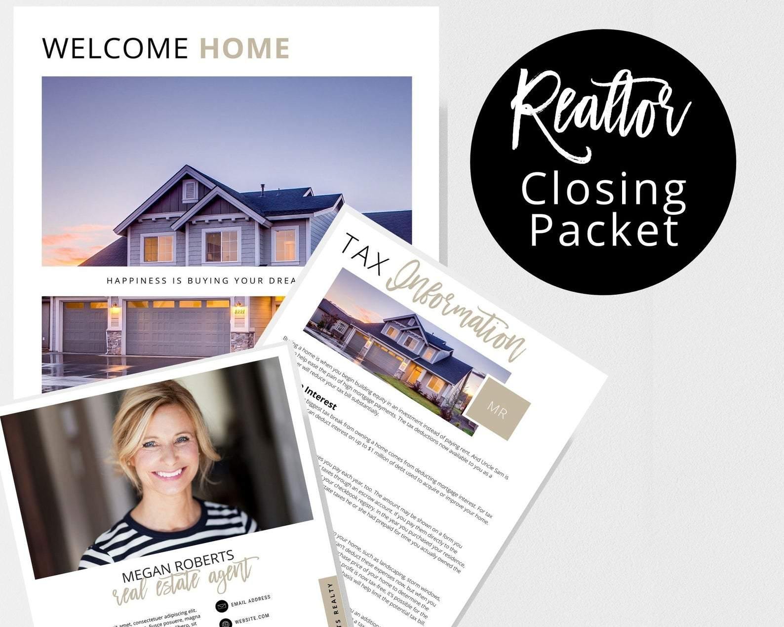 Real Estate Closing Packet | The Neutral Realtor - Real Estate Templates Co