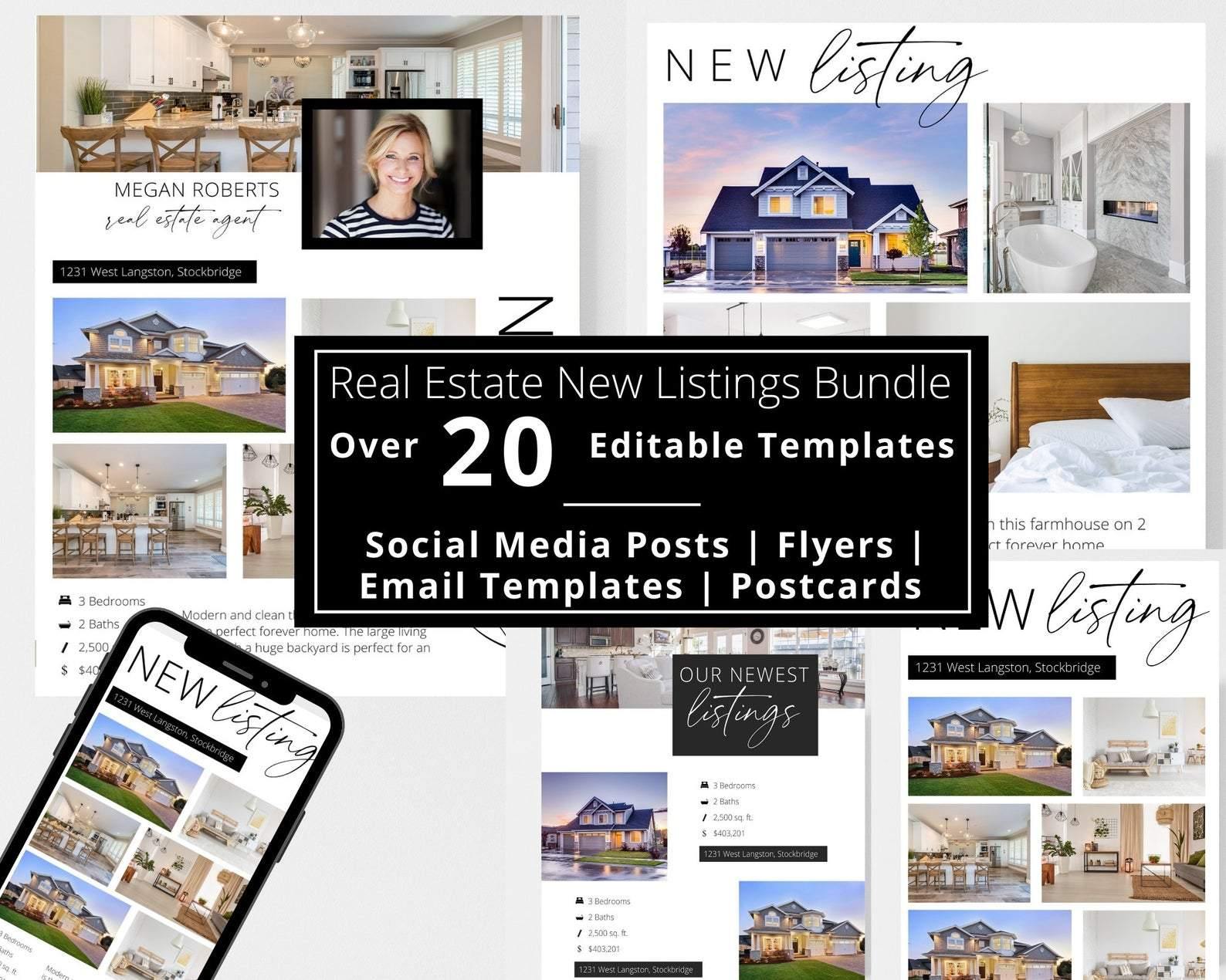 Real Estate New Listings Bundle - Real Estate Templates Co