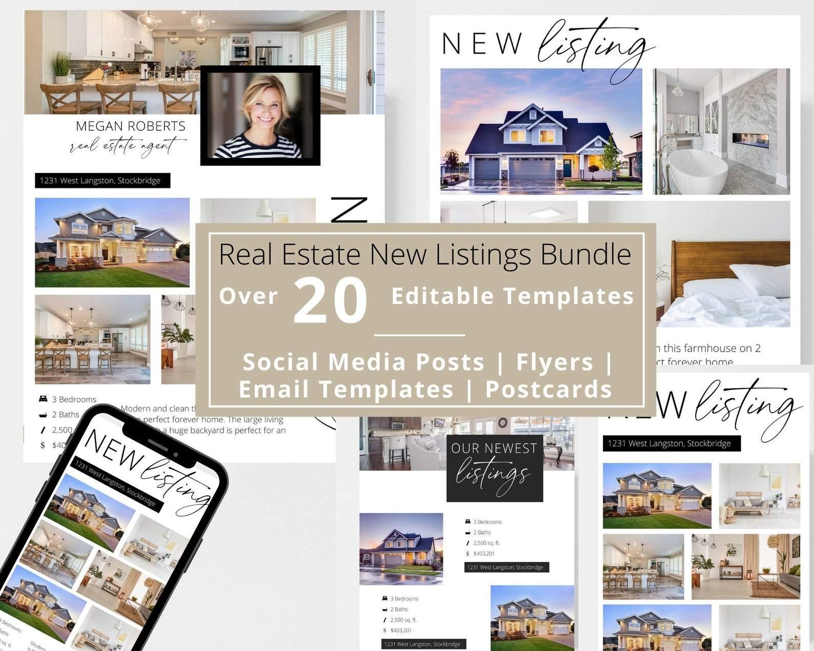 Real Estate New Listings Bundle - Real Estate Templates Co