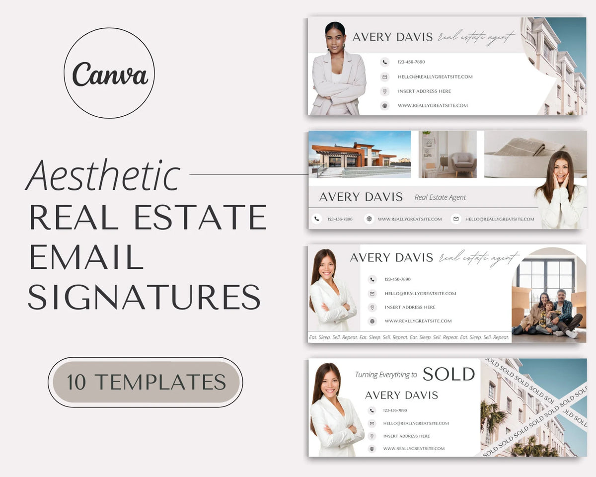 Real Estate Agent Email Signature Template