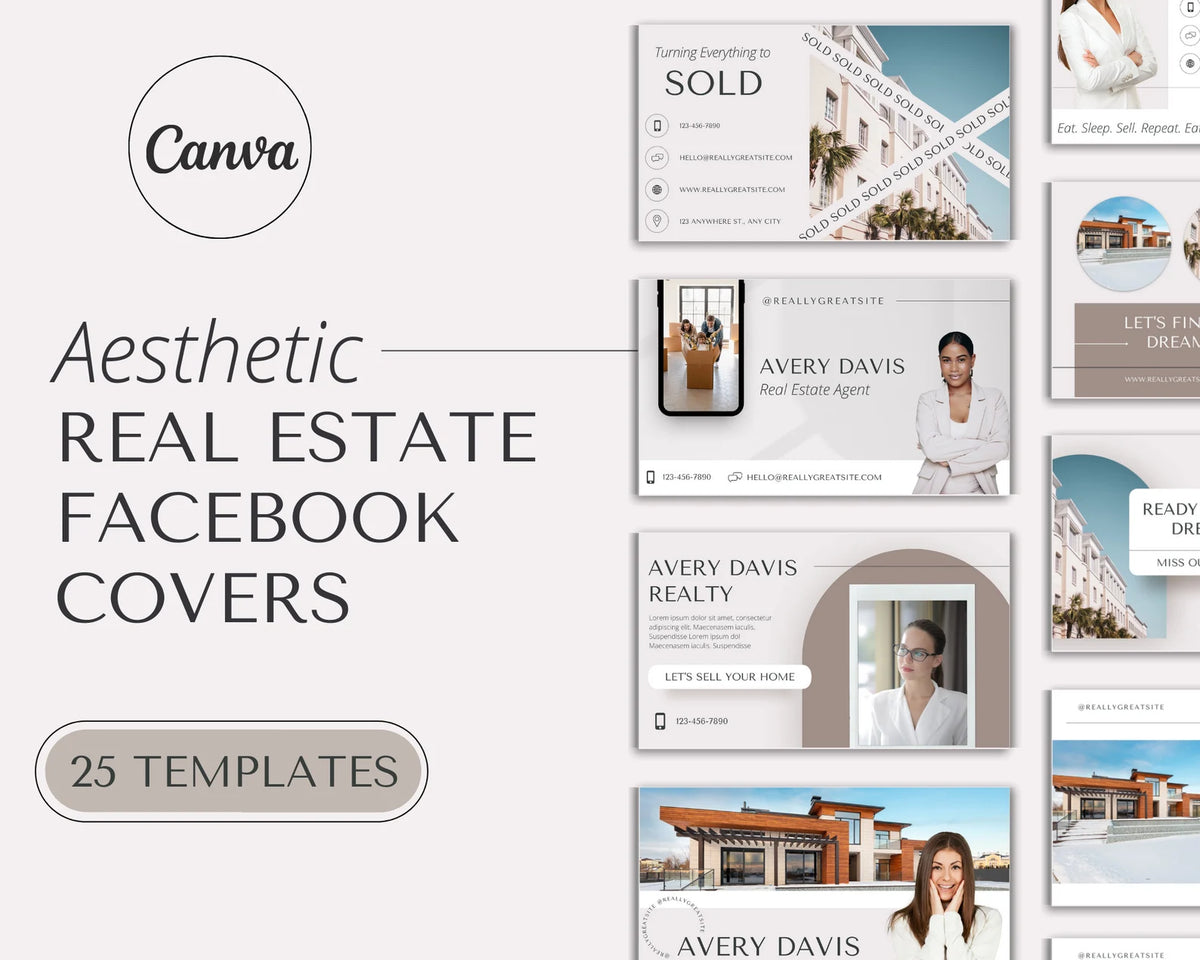 Aesthetic Real Estate Agent Facebook Covers