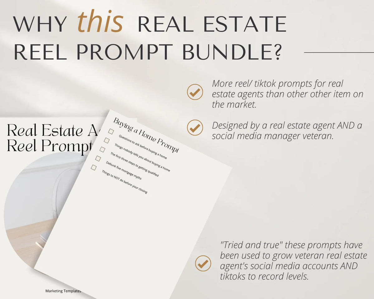 Real Estate Agent Instagram Reel Prompts
