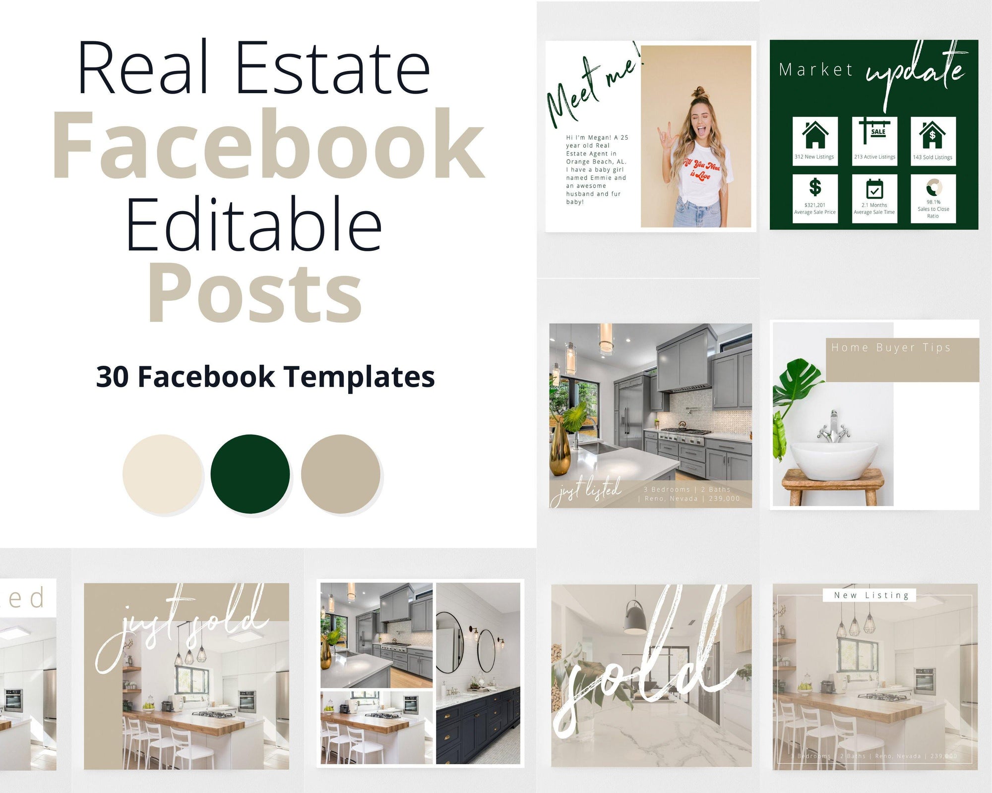 Real Estate Facebook Post Templates - Real Estate Templates Co