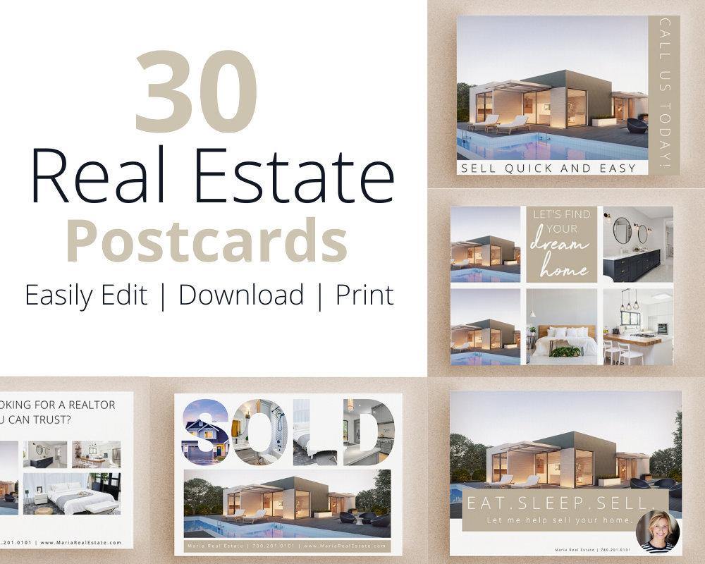 Editable Real Estate Postcards - Real Estate Templates Co