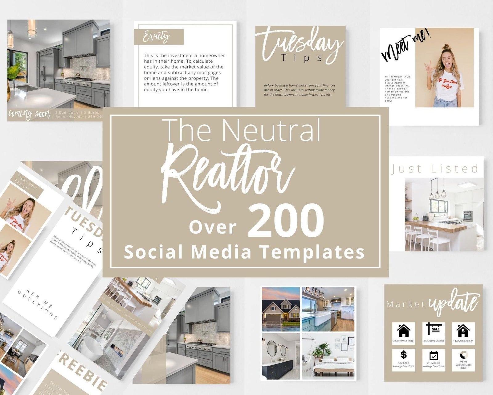 Real Estate Agent Social Media Posts - Real Estate Templates Co
