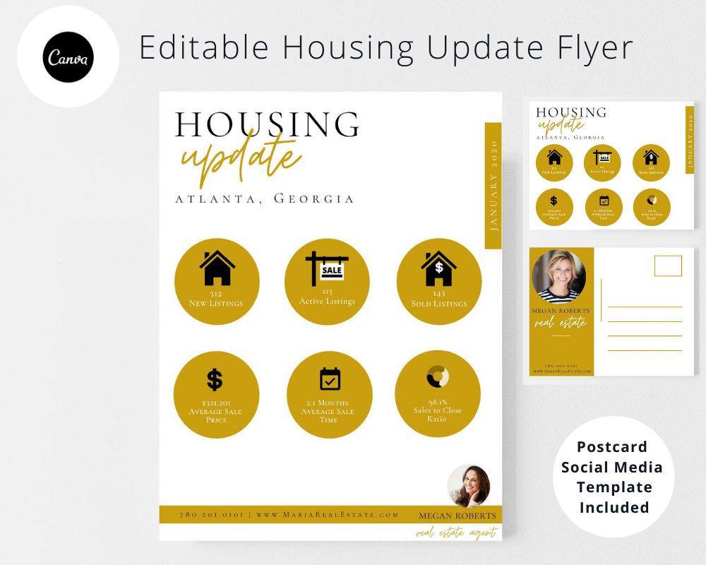 Editable Housing Update Flyer - Real Estate Templates Co
