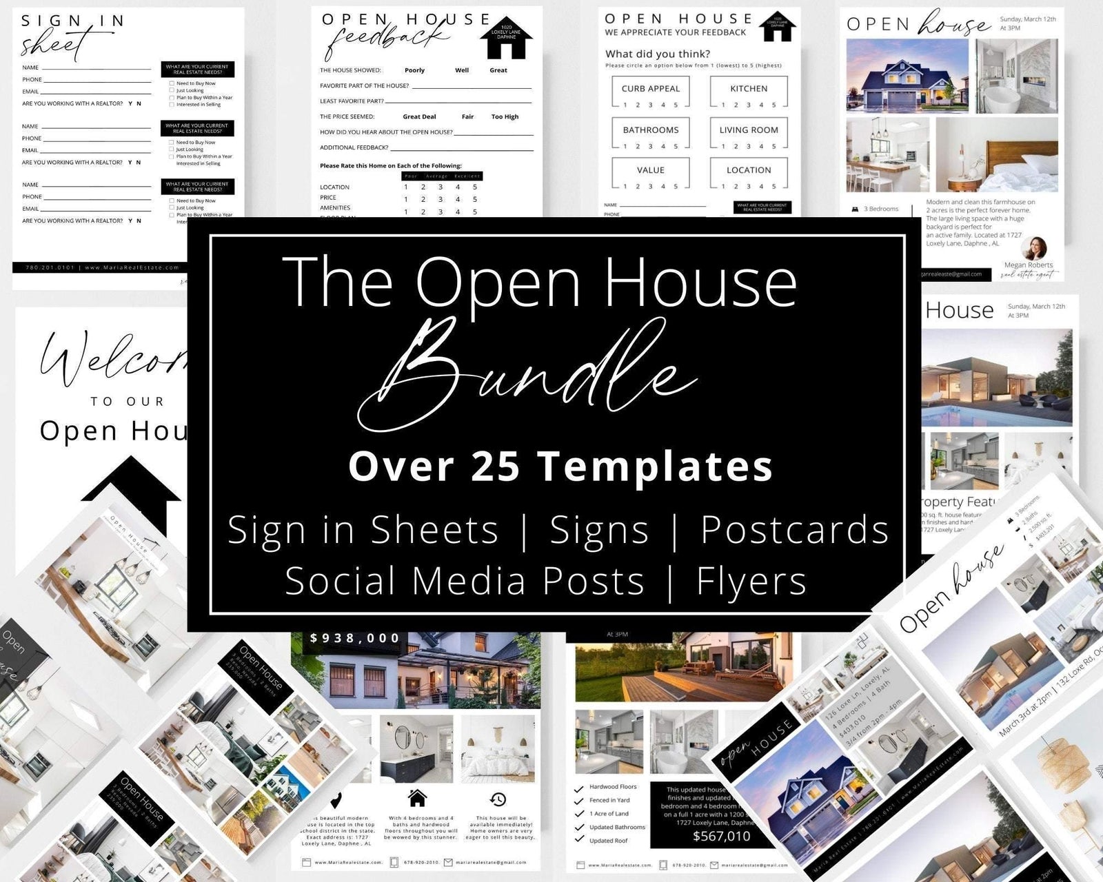 Real Estate Open House Bundle - Real Estate Templates Co